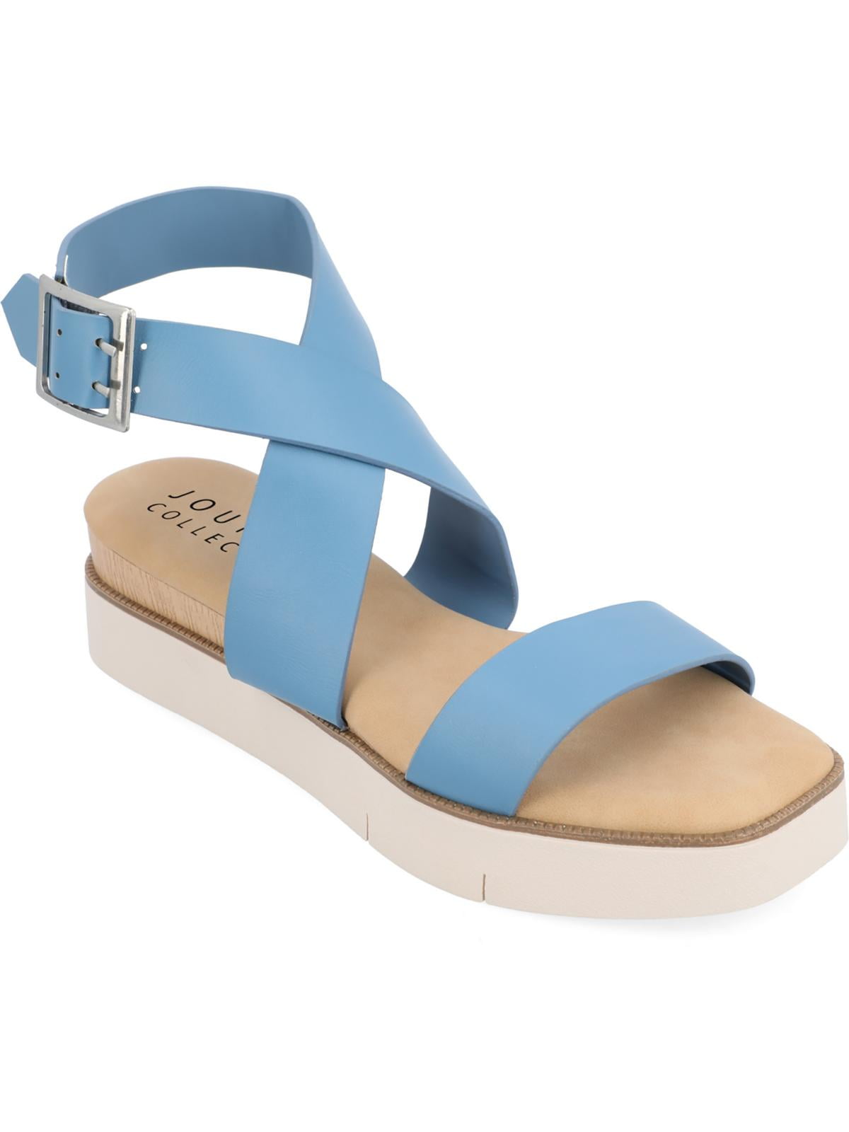 Journee Collection Womens HAVALEE Square toe Casual Ankle Strap