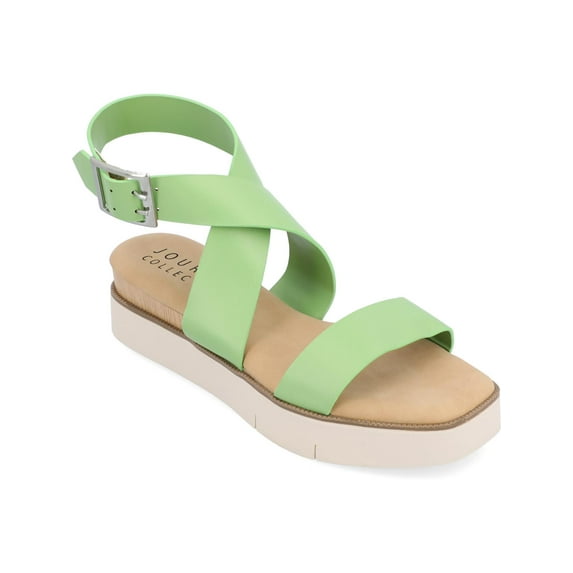 Journee Collection Womens HAVALEE Square toe Casual Ankle Strap