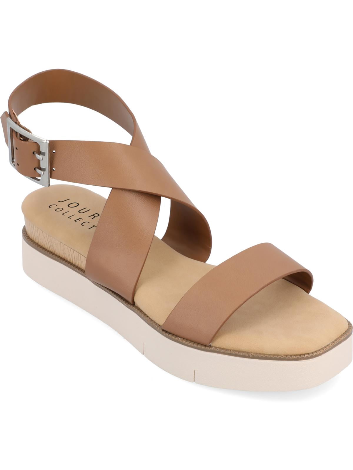 Journee Collection Womens HAVALEE Square toe Casual Ankle Strap