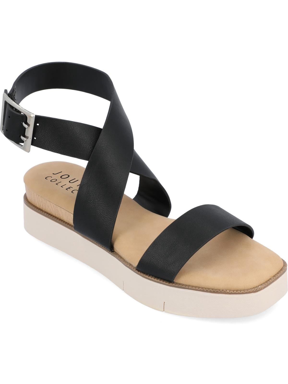 Journee Collection Womens HAVALEE Square toe Casual Ankle Strap