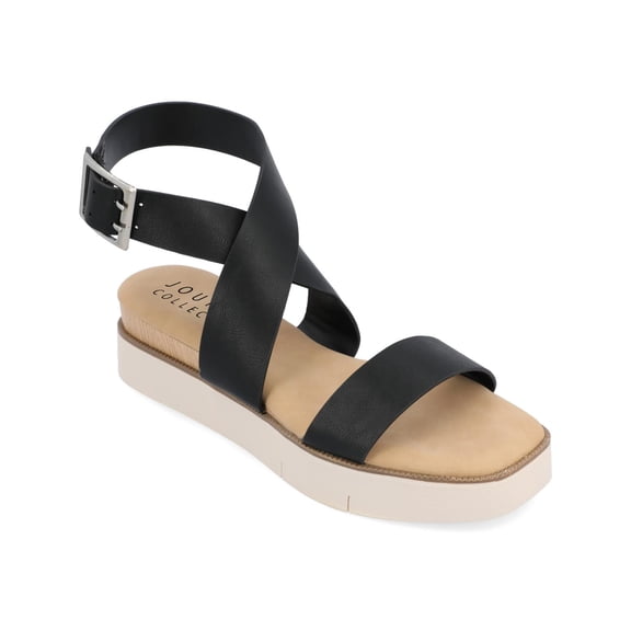 Journee Collection Womens HAVALEE Square toe Casual Ankle Strap