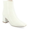 thumbnail image 1 of Journee Womens Haylinn Inside Zip Block Heel Booties, Widths Available, 1 of 8