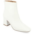 thumbnail image 1 of Journee Womens Haylinn Inside Zip Block Heel Booties, Widths Available, 1 of 10