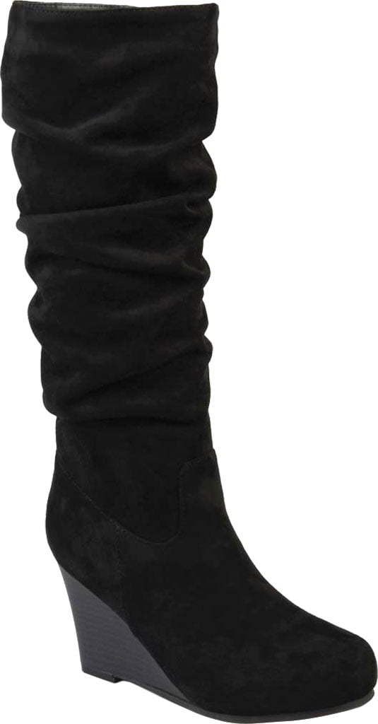 Journee Collection Womens Haze Wide Calf Wedge Knee High Boots