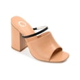 thumbnail image 1 of Journee Collection Womens Heiddy Faux Leather Block Heel Heels, 1 of 6