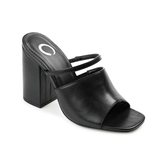 Journee Collection Womens Heiddy Tru Comfort Foam Open Toe High Block Heel Pumps