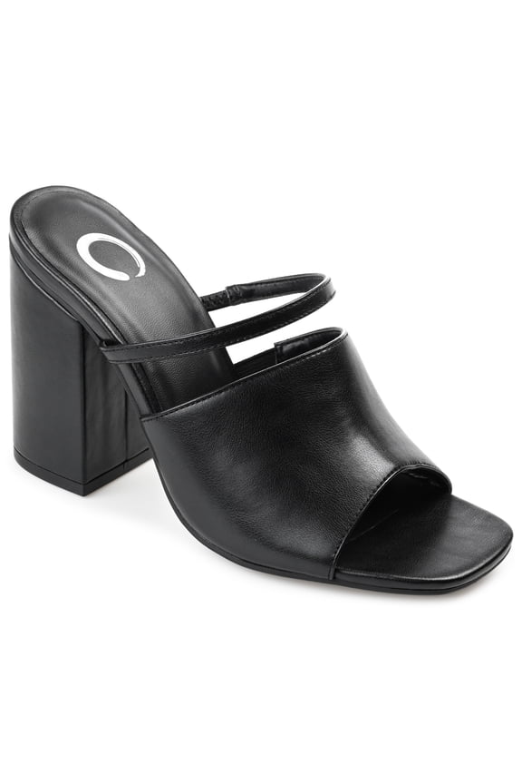 Womens Heiddy Open Square Toe Block Heel Sandals