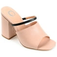 thumbnail image 1 of Journee Collection Womens Heiddy Tru Comfort Foam Open Toe High Block Heel Pumps, 1 of 6