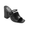 thumbnail image 1 of Journee Collection Womens Heiddy Faux Leather Block Heel Heels, 1 of 6