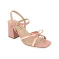 thumbnail image 1 of Journee Collection Womens ISSMIA Square toe Ankle strap Block Heel, 1 of 7