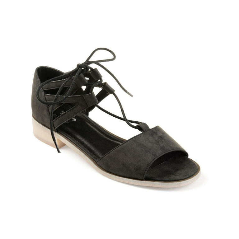 Faux suede strappy sandals sales