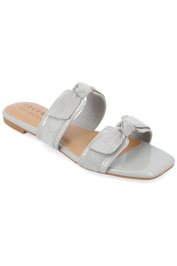 Collection Womens Ireanna Tru Comfort Foam Slip On Slide Flat Sandals