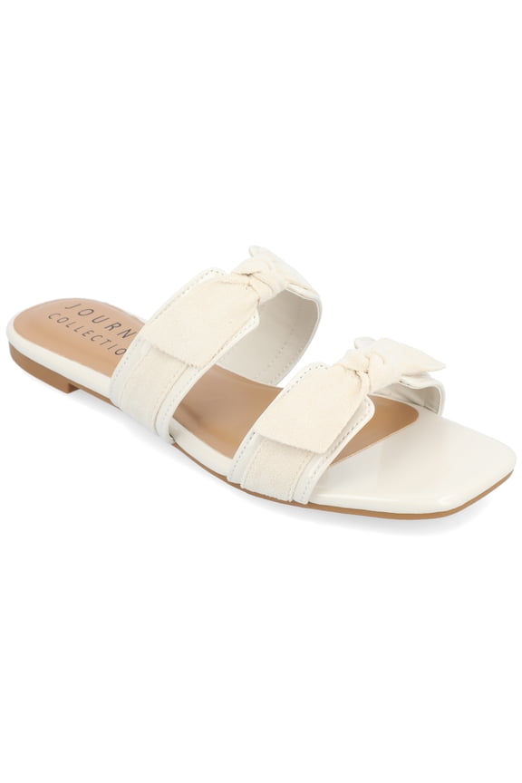 Collection Womens Ireanna Tru Comfort Foam Slip On Slide Flat Sandals