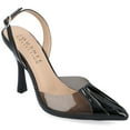 thumbnail image 1 of Journee Collection Womens Ivyann Vegan Leather and Lucite Stiletto Pumps, 1 of 6
