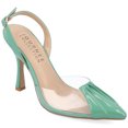 thumbnail image 1 of Journee Collection Womens Ivyann Vegan Leather and Lucite Stiletto Pumps, 1 of 6