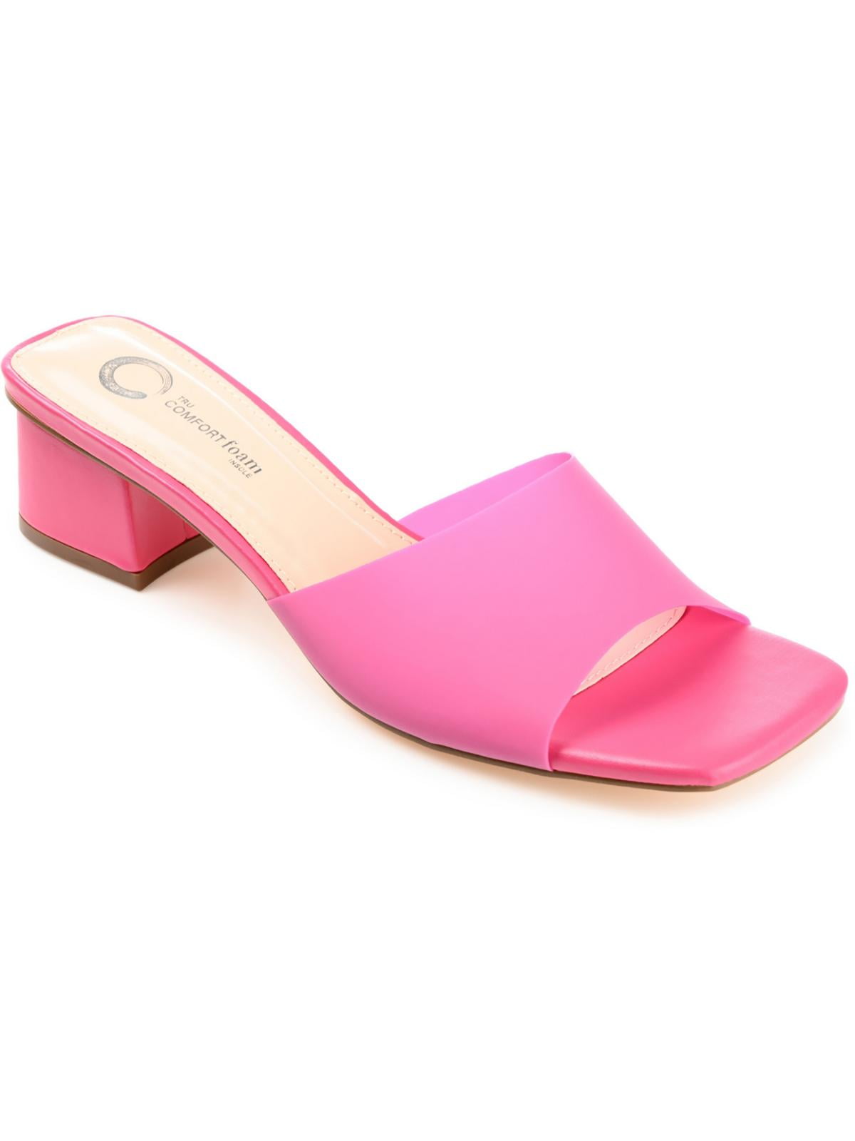 Journee Collection Womens Jaydin Tru Comfort Foam Slip On Block Heel Sandals