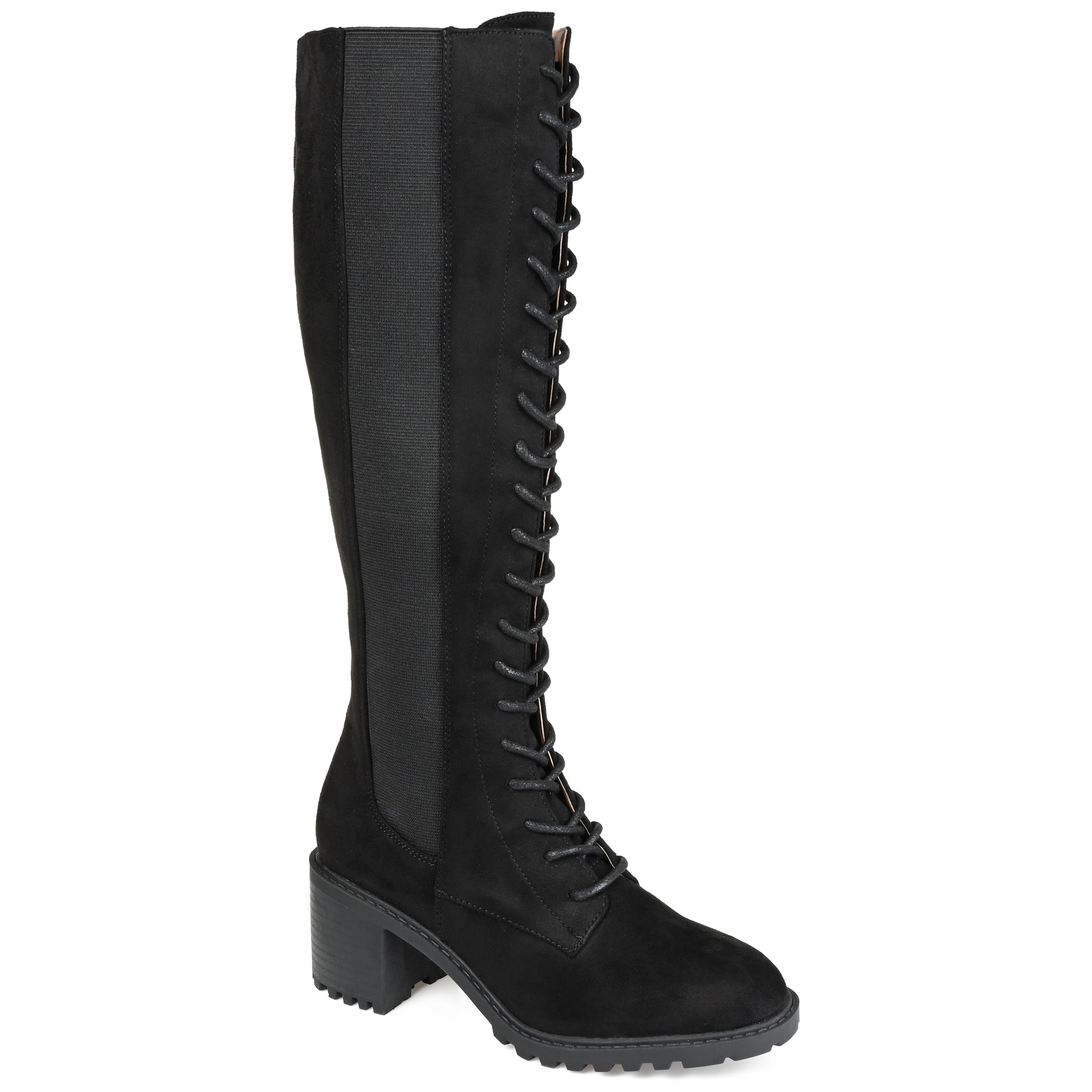 Women s Journee Collection Sanora Wide Calf Knee High Boot Stone Faux Suede 12 M Walmart