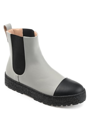 Collection Womens Jenie Round Toe Flat Chelsea Booties