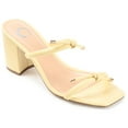 thumbnail image 1 of Journee Collection Womens Jessa Tru Comfort Foam Open Square Toe Block Heel Sandals, 1 of 6