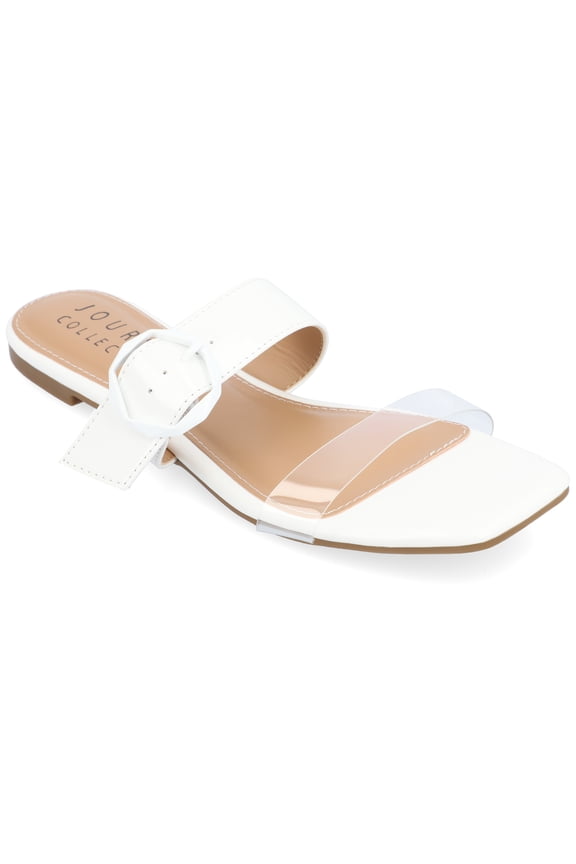 Collection Womens Jeysha Tru Comfort Foam Slip On Slide Flat Sandals
