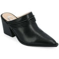 thumbnail image 1 of Journee Collection Womens Jinny Slip On Block Heel Mule Pump, 1 of 6