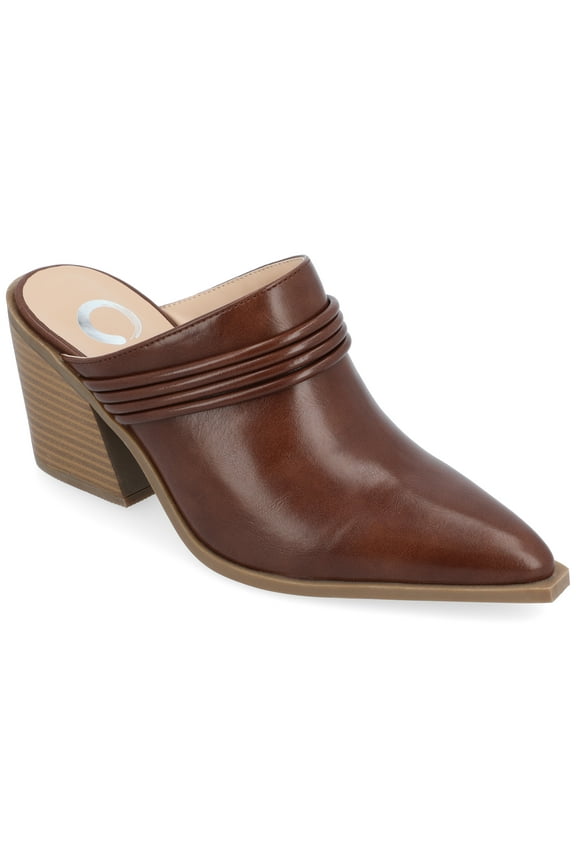 Womens Jinny Slip On Block Heel Mule Pump