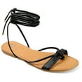 thumbnail image 1 of Journee Collection Womens Jiyrie Tru Comfort Foam Ankle Wrap Low Block Heel Sandals, 1 of 6