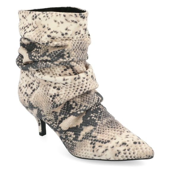 Journee Womens Jo Pull On Kitten Heel Booties