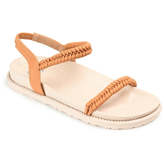 Journee Collection Womens Josee Multi Strap Flat Sandals