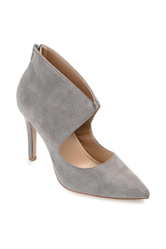 Collection Womens Junniper Back Heel Zip High Stiletto Pointed Toe Pumps