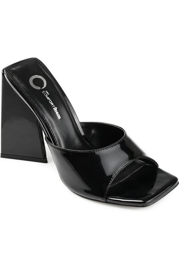 Collection Womens Kammali Patent Square Toe Block Heel