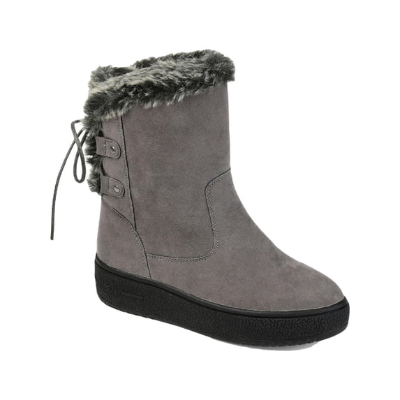 Journee Collection Womens Kaskae Winter & Snow Boots Gray 9 Medium (B,M)