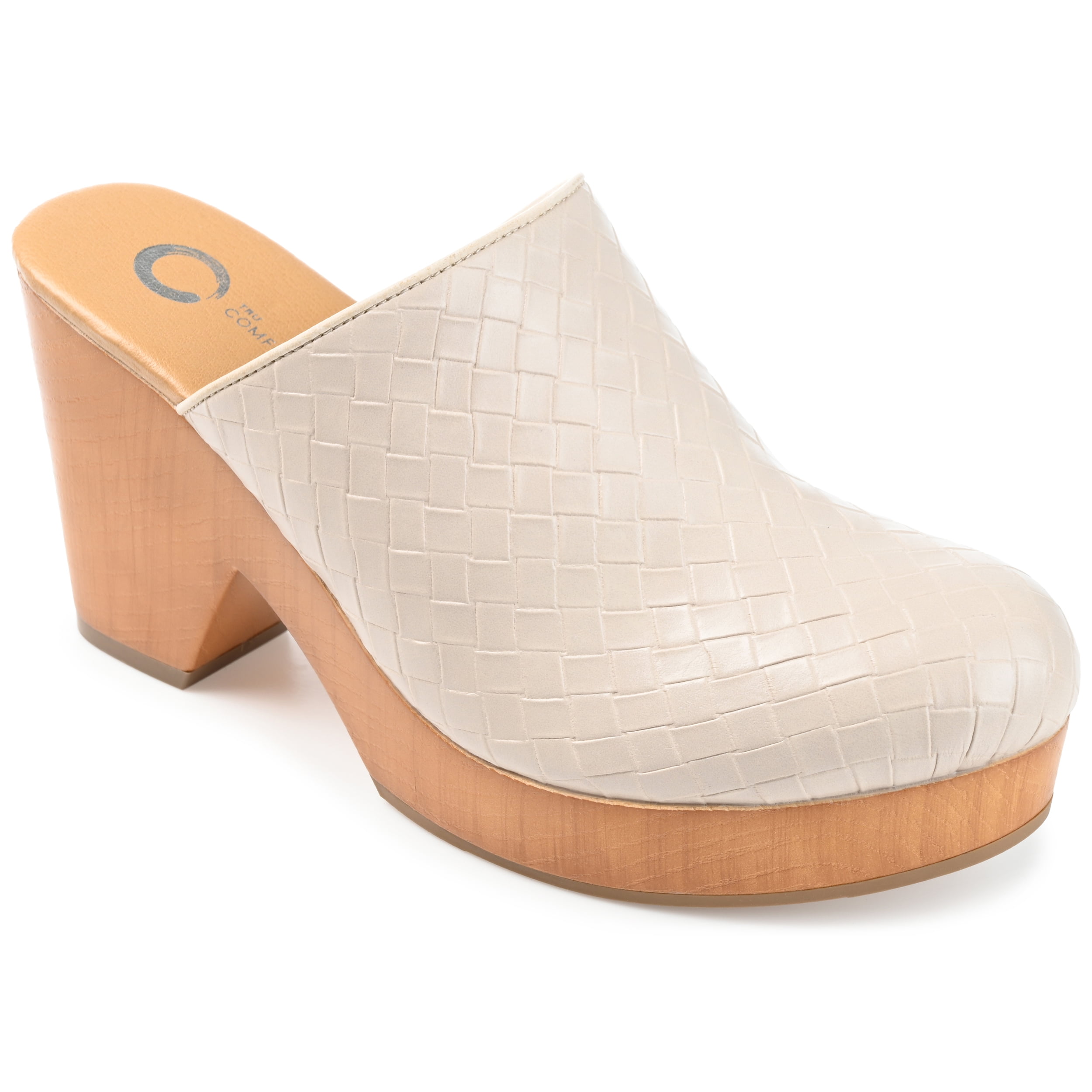 Journee Collection Womens Kelsy Mules Mid Block Heel Round Toe