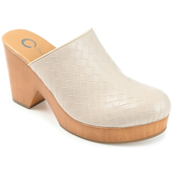 Journee Collection Womens Kelsy Mules Mid Block Heel Round Toe Pumps