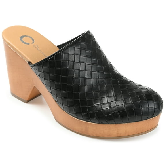 Journee Collection Womens Kelsy Mules Mid Block Heel Round Toe Pumps