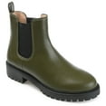 thumbnail image 1 of Journee Womens Kenova Comfort Insole Round Toe Block Heel Chelsea Booties, Widths Available, 1 of 10