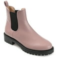thumbnail image 1 of Journee Womens Kenova Comfort Insole Round Toe Block Heel Chelsea Booties, Widths Available, 1 of 10