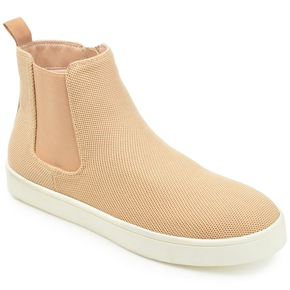 Journee Womens Kolbee Round Toe Inside Zip High Top Sneakers