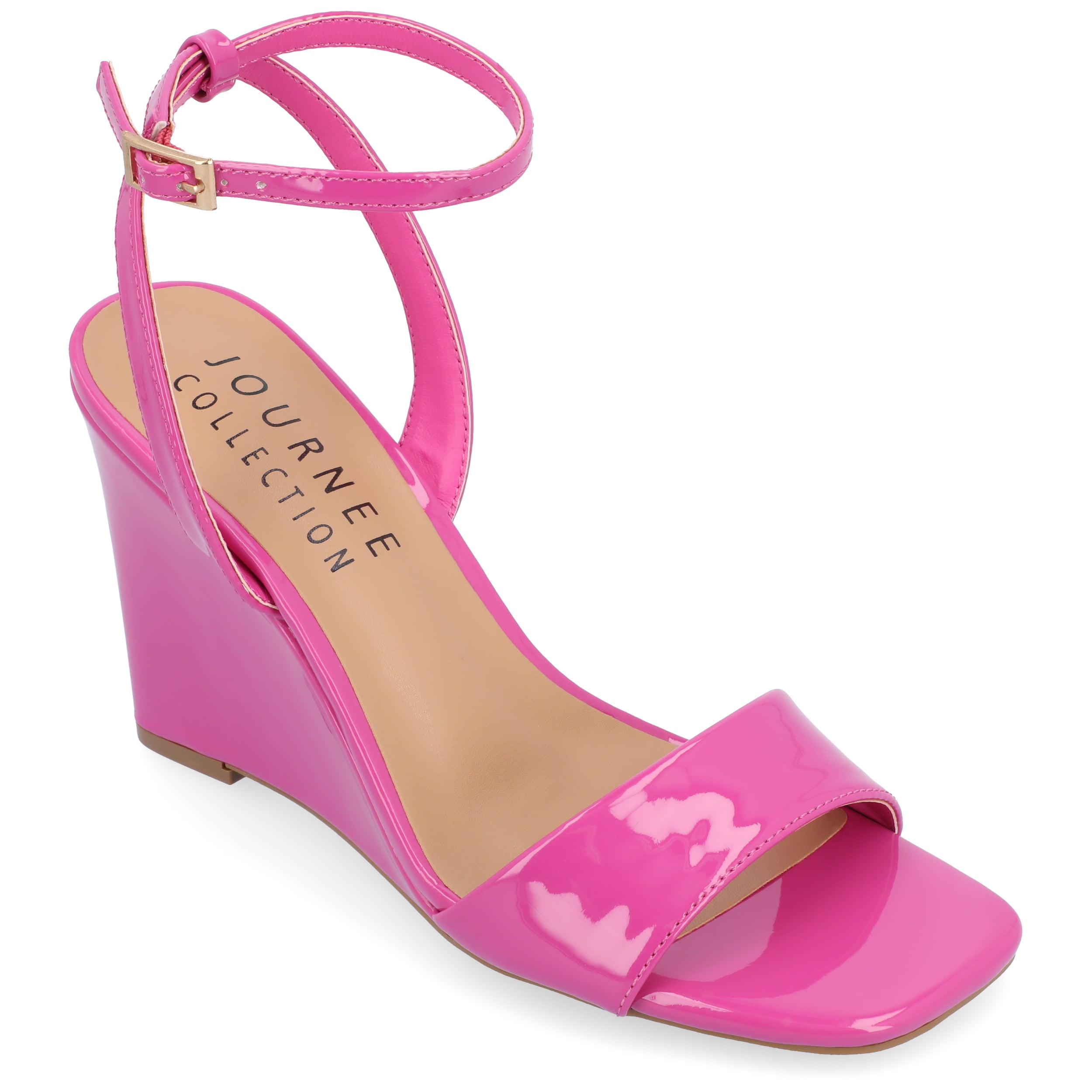 Journee Collection Womens Konna Tru Comfort Foam Mid Heel Wedge Sandals