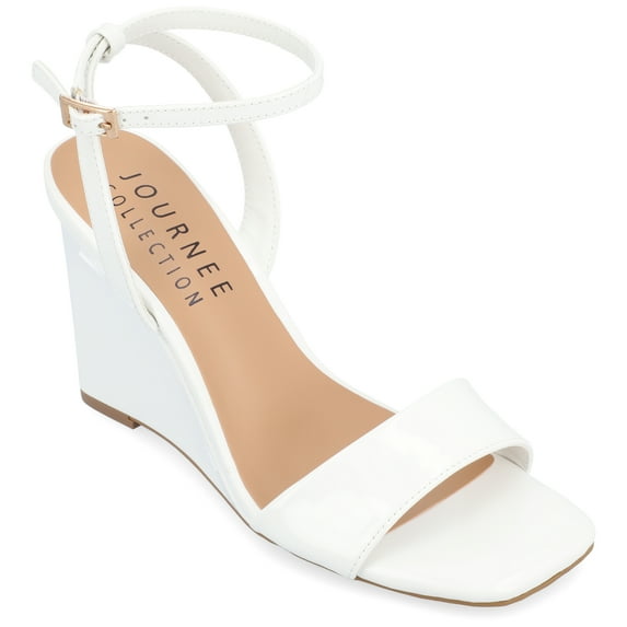 Journee Collection Womens Konna Tru Comfort Foam Mid Heel Wedge Sandals