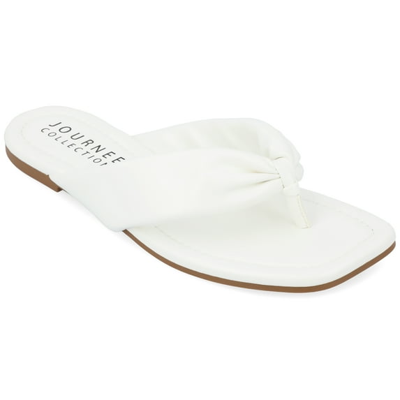 Journee Collection Womens Kyleen Tru Comfort Foam Flip Flop Puffy Sandal