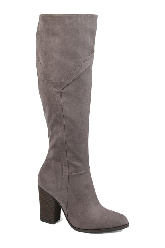 Collection Womens Kyllie Knee-High Boots Gray 7.5 Medium (B,M)