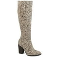 thumbnail image 1 of Journee Womens Kyllie Extra Wide Calf Stacked Heel Knee High Boots, 1 of 8