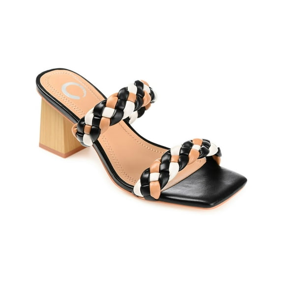 Journee Collection Womens Laceless Denim Block Heel