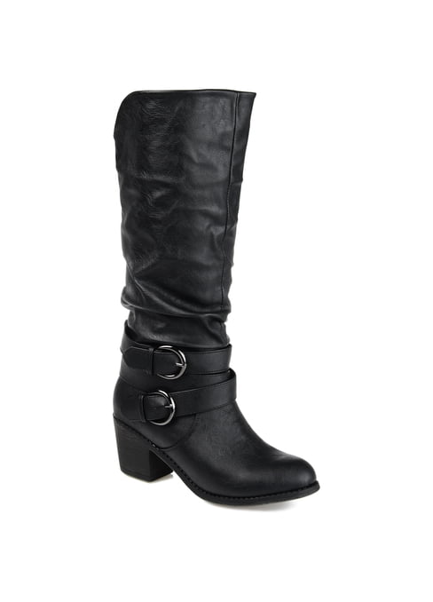 INC Womens Silver Sequined Zipper Accent Ipiriah Round Toe Stacked Heel Western Boot M