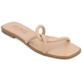 thumbnail image 1 of Journee Collection Womens Lauda Tru Comfort Foam Vegan Leather Slip On Sandals, 1 of 6