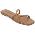 thumbnail image 1 of Journee Collection Womens Lauda Tru Comfort Foam Vegan Leather Slip On Sandals, 1 of 6