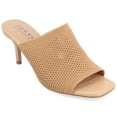 thumbnail image 1 of Journee Collection Womens Leighton Soft Knit Slip On Open Toe Pumps, 1 of 6