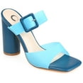 thumbnail image 1 of Journee Collection Womens Luca Tru Comfort Foam Open Square Toe Block Heel Sandals, 1 of 6