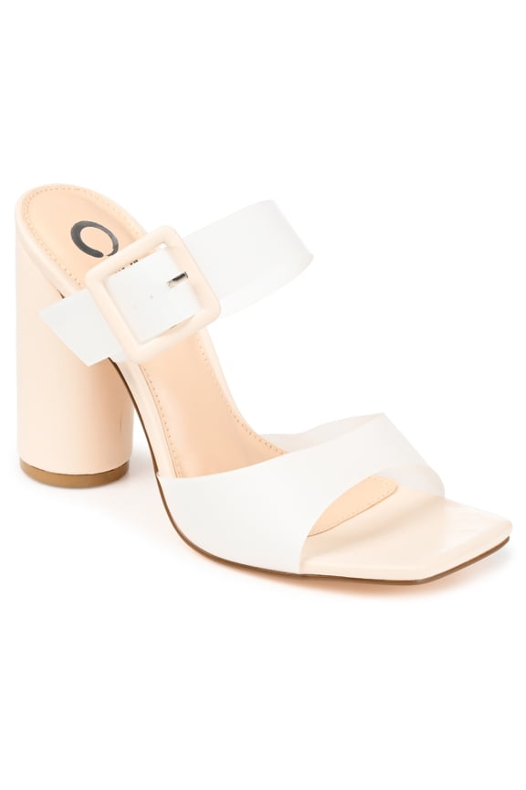Womens Luca Open Square Toe Block Heel Sandals